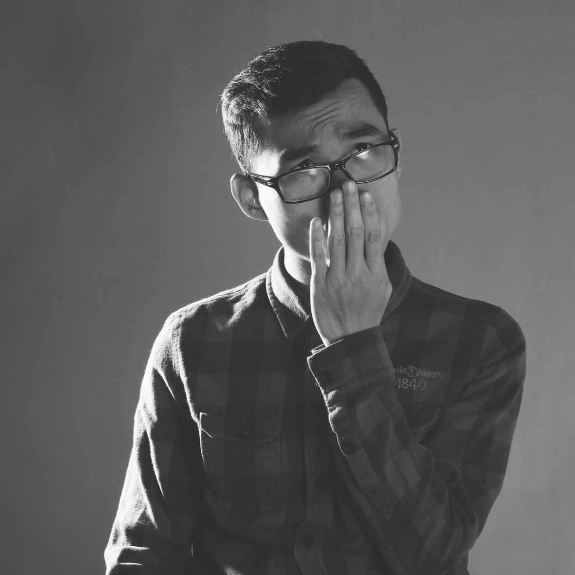 adult black and white boy child